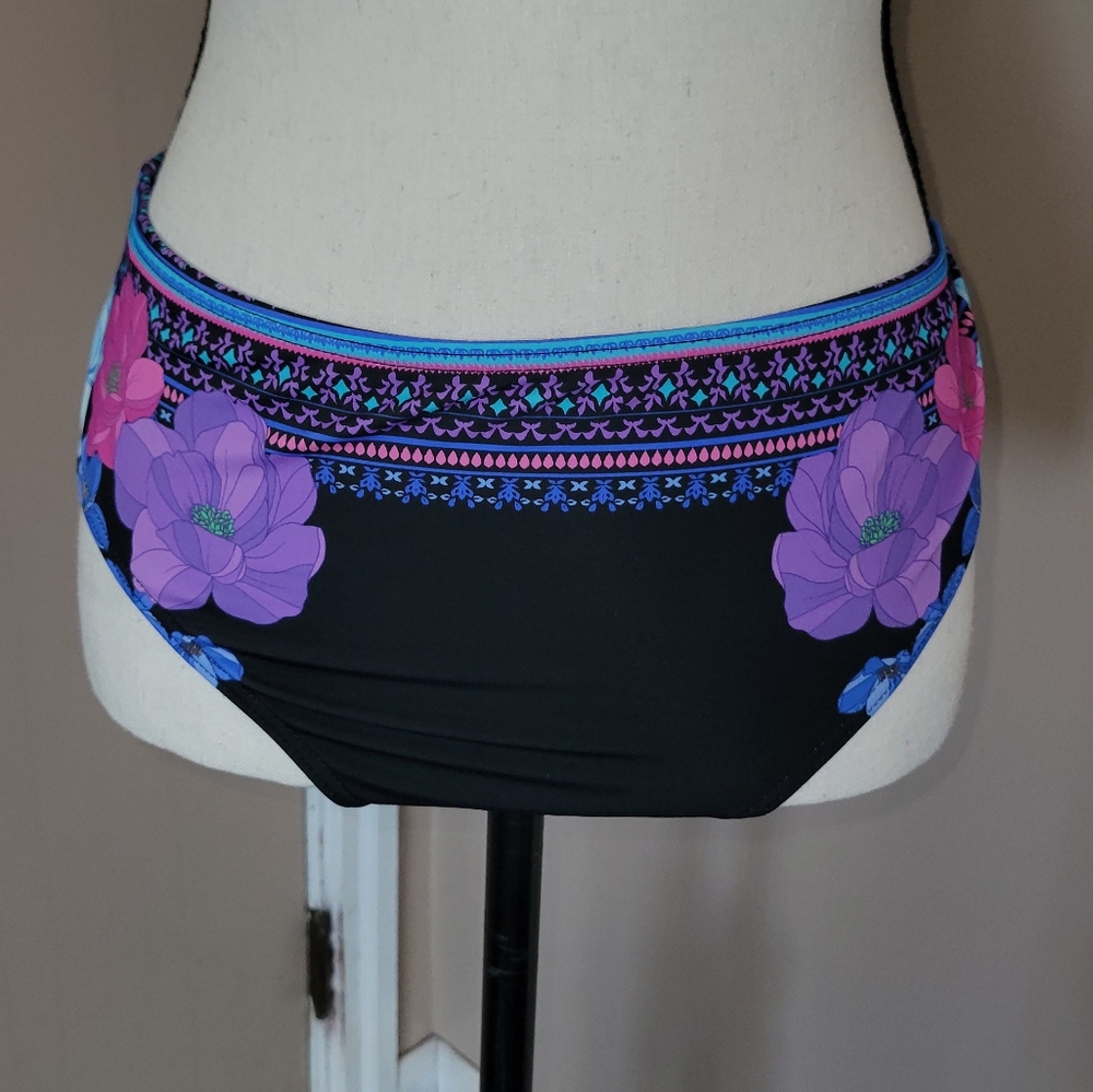 NWT! Swimsuits for all hipster floral brief sz 12
